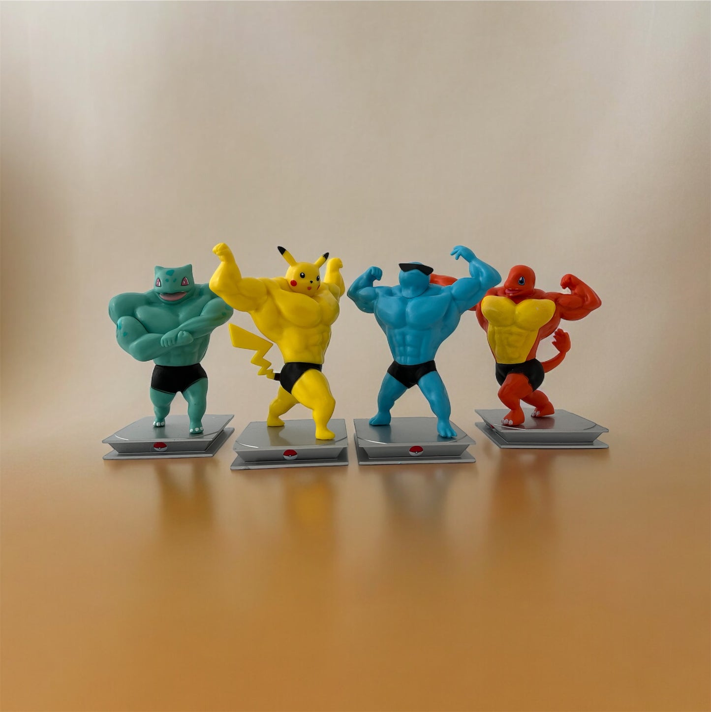 Standard Pokemon muscle figure bundle