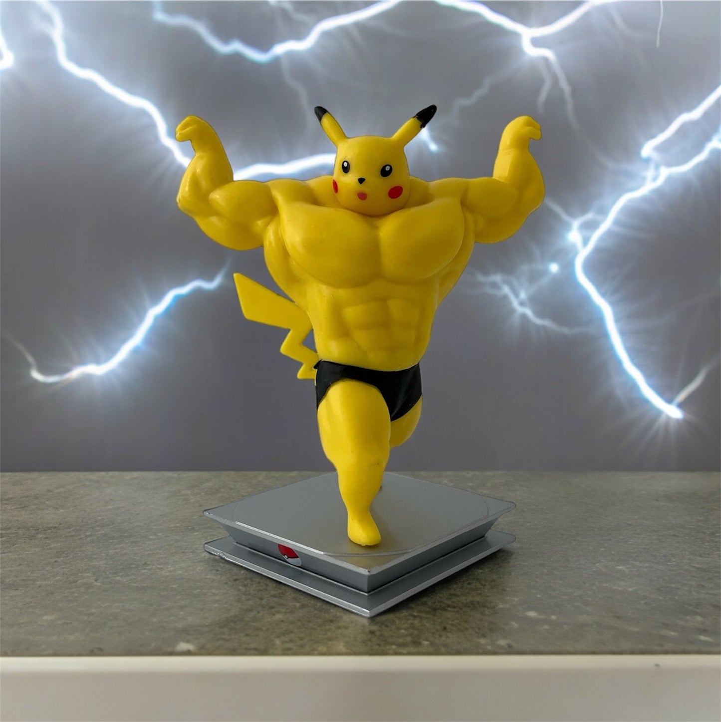 Pikachu muscle figure