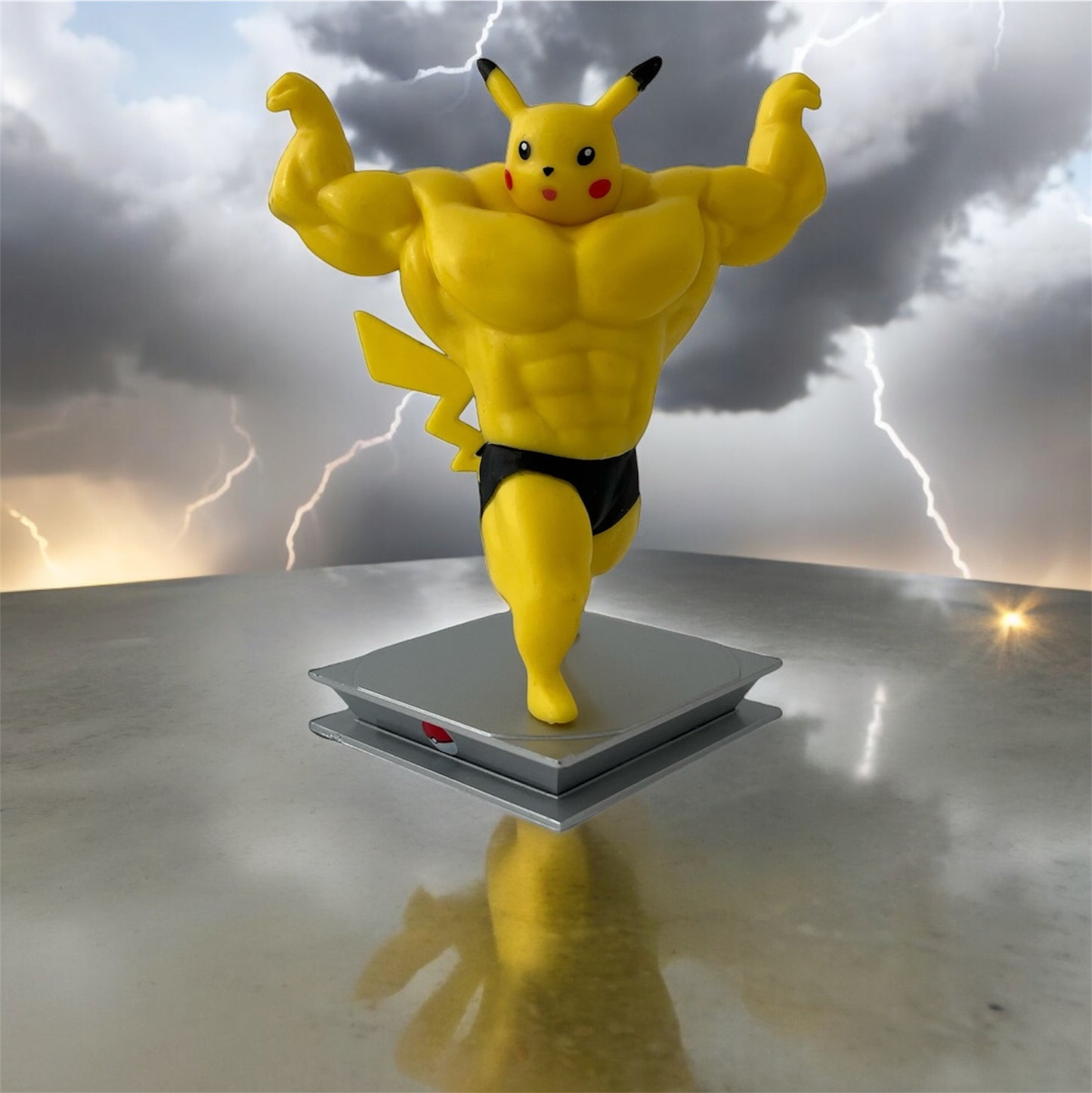 Pikachu muscle figure