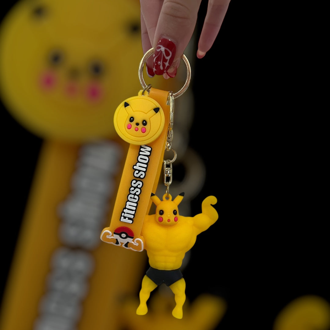 Pikachu Muscle keychain