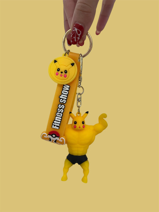 Pikachu Muscle keychain