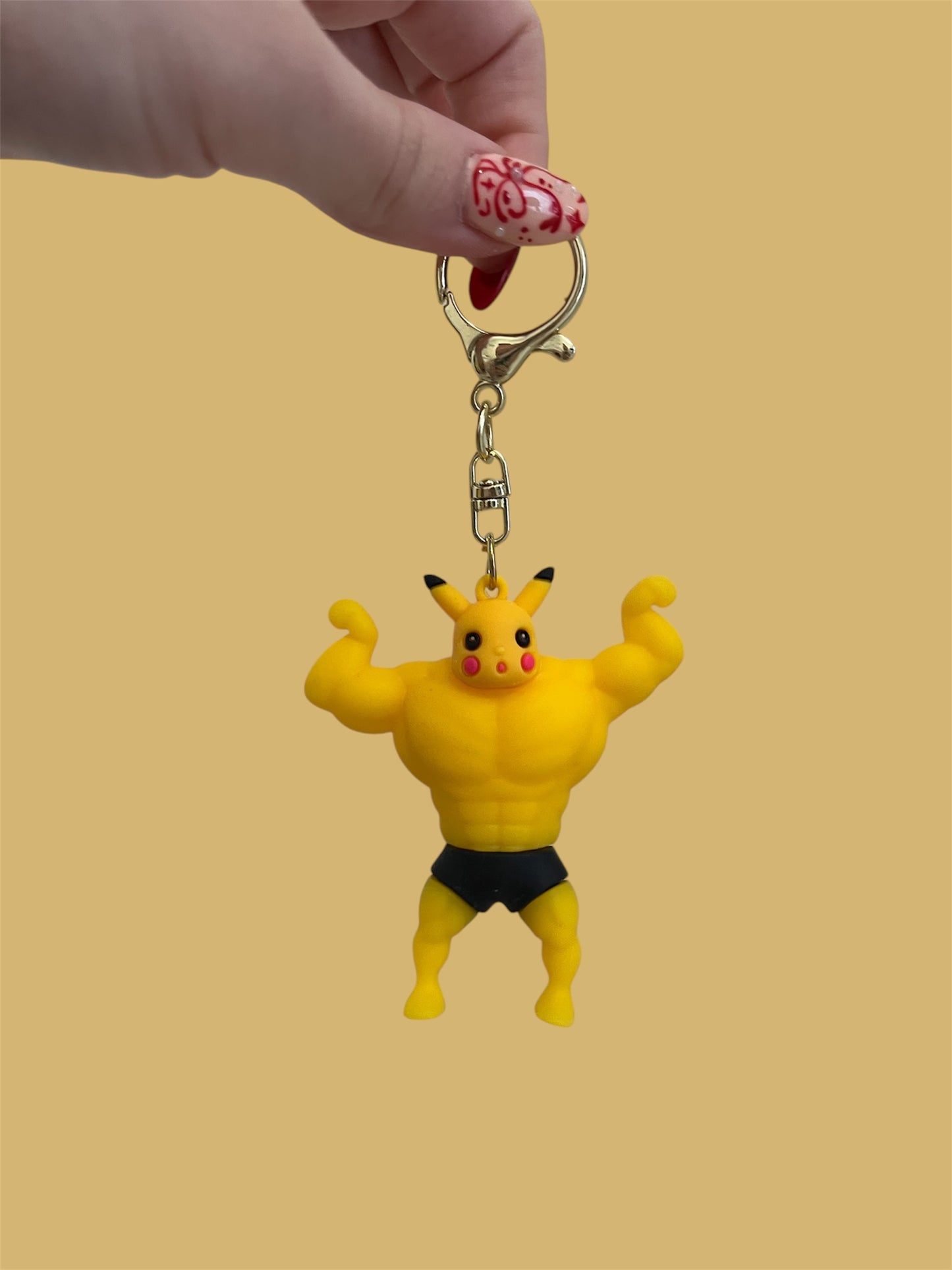Pikachu Muscle keychain