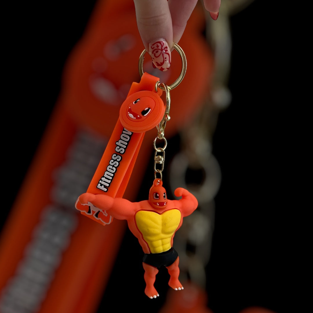 Charmander muscle keychain