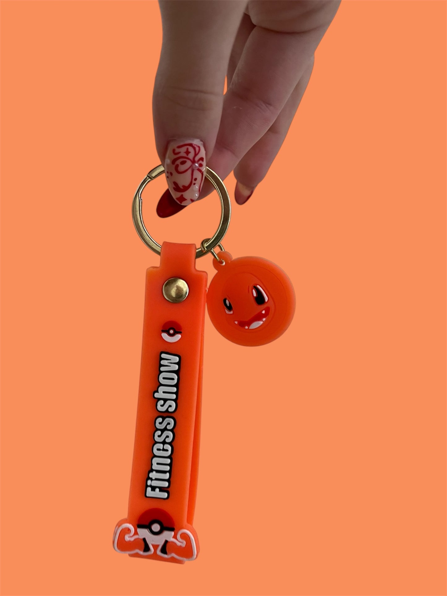 Charmander muscle keychain