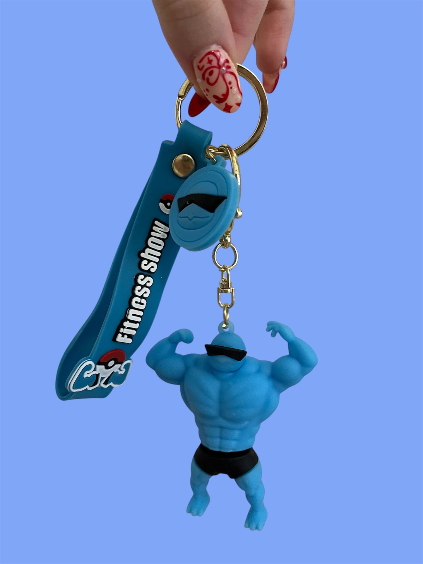 Shiggy muscle keychain
